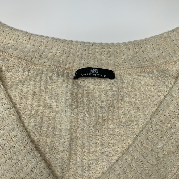 Color Block & Leopard Print Relaxed Waffle LS Top - Picture 3 of 4